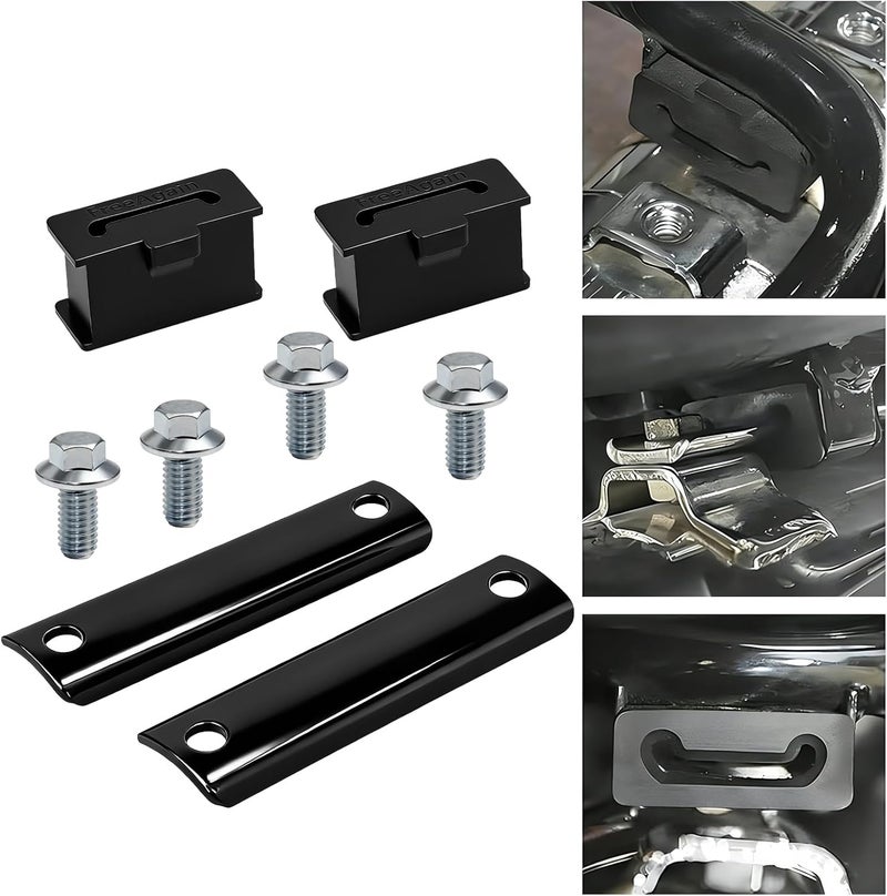 VPZMT Black Rear Air Cushion Muffler Shockproof Exhaust Tail Bracket Crash Pad for Harley Touring Road King/Street Glide/Electra Glide/Road Glide/CVO 1985-2025 Models (Replace# 65724-85) - Image 5